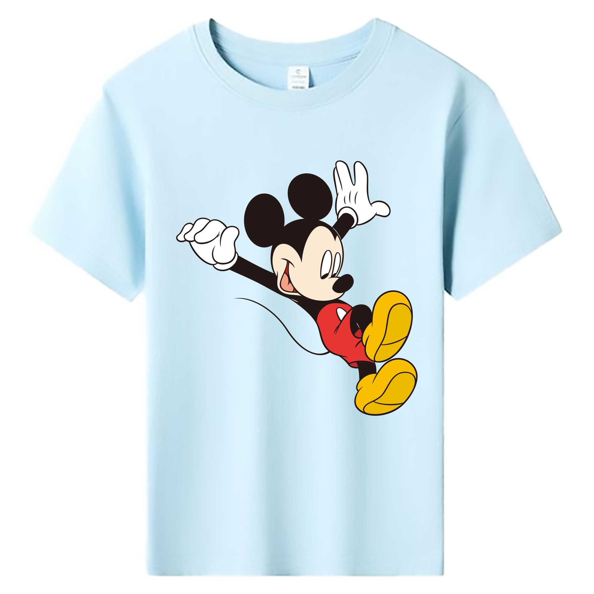ミッキーマウス Mickey Mouse 綿100％キッズTシャツ（フロントプリント）